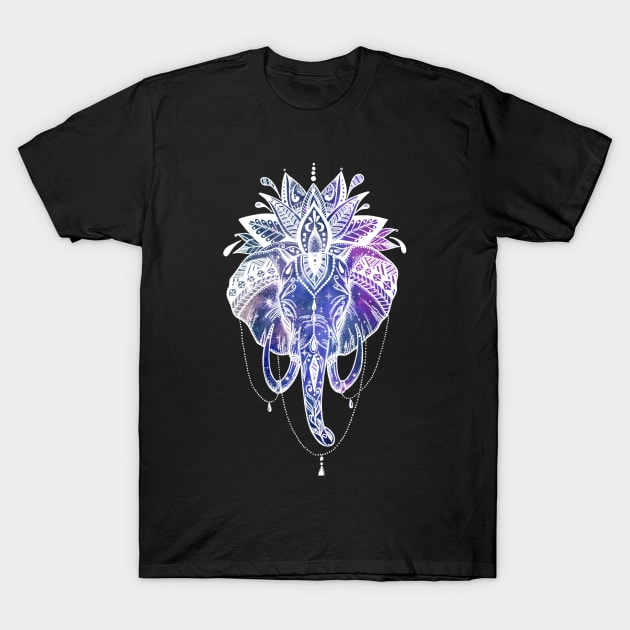 Cosmic Elephant T-Shirt by Prettielilpixie